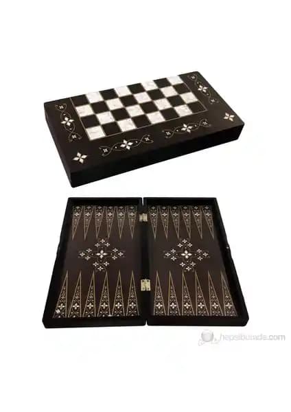 Star Polyester Antik Tavla Mine: Estetik ve İşlevsel Modern Tavla Seti