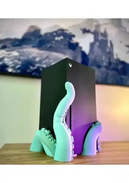 Xbox Series X İçin Özel Tasarımlı Ahtapot Standı: Estetik ve Fonksiyonellik Bir Arada