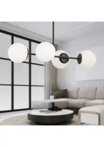 Apliqa Lema 4’lü Siyah Modern Avize ile Apliqa Tanyer Eskitme 6’lı Avize Karşılaştırması