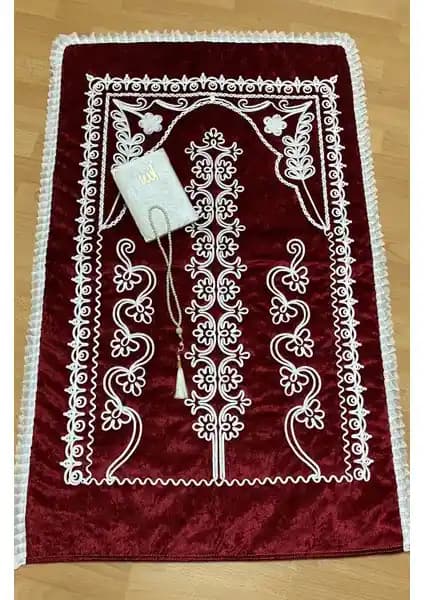 Ayhanhome Kadife Kırmızı Seccade ile Keven Dodya Seccade: Desen, Boyut ve Kalite