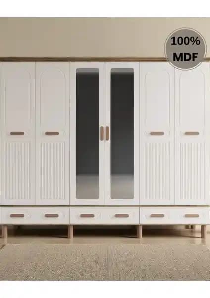 Comiet Perry ve Sally MDF Gardıropları: 6 ve 5 Kapaklı Aynalı Modüllerin Karşılaştırması