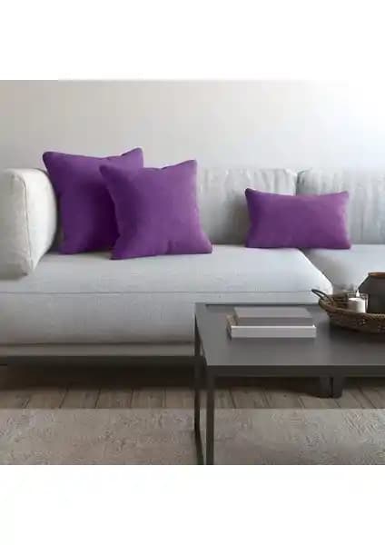 Demor Home Soft Ametist Kırlent ile Hamur İskandinav Teddy Puffy Kırlent Karşılaştırması