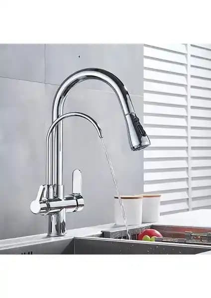 Fleko Krom Spiralli Arıtmalı Batarya ile Newarc Arıtma Su Girişli Eviye Bataryası Karşılaştırması