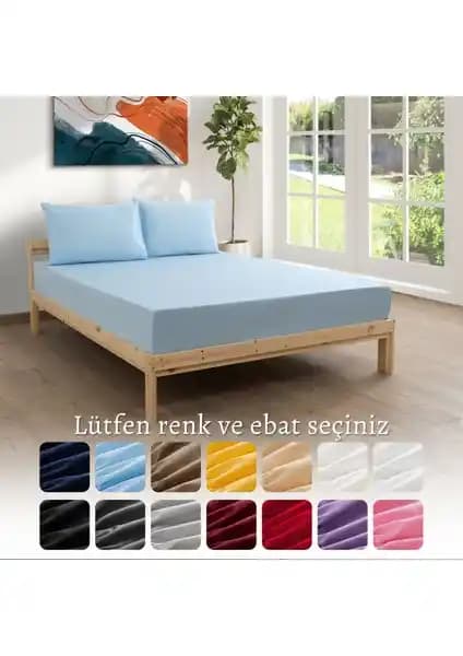 MODELHOME Ranforce Akfil Mavi Lastikli Çarşaf Seti 160x200 vs Yataş Softy Penye Krem