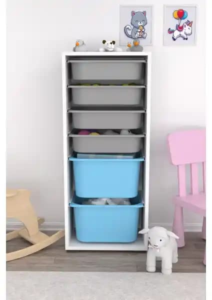 Pratico Beyaz 2D2K6U ile Mavi Gri 2 Büyük 4 Küçük Karşılaştırması: Boyutlar, Depolama ve Malzeme Özelliklerinin Karşılaştırması