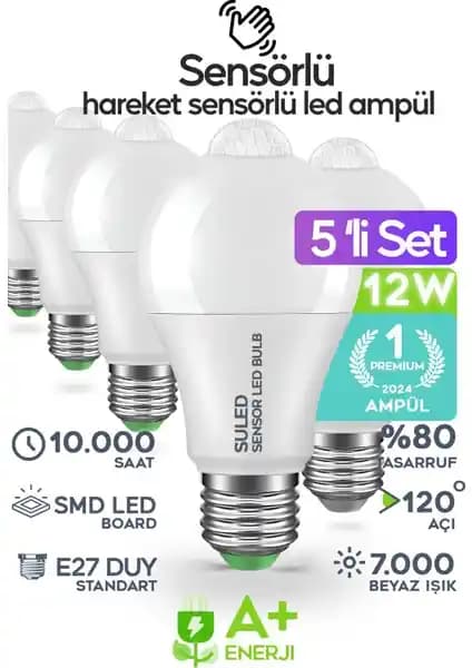 Suled Hareket Sensörlü LED Ampul Seti ile Uzm CT-4277 9W LED Ampul İnceleme