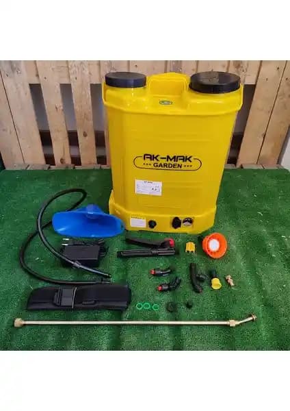 Ak-Mak Şarjlı 16 Litre Sırt Pompası Basınç Ayarlı İlaçlama Makinası ve Taşınabilirlik