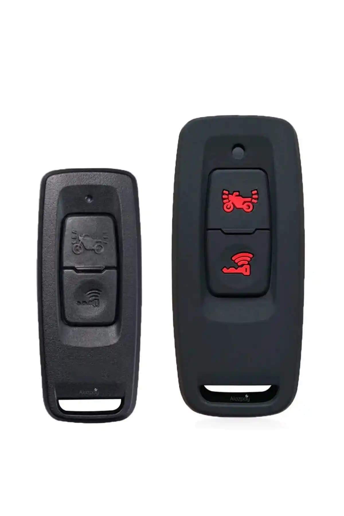 Alazpay Siyah Silikon Anahtar Kılıfı – Honda PCX, Forza ve X-Adv Uyumlu, Koruma ve Stil