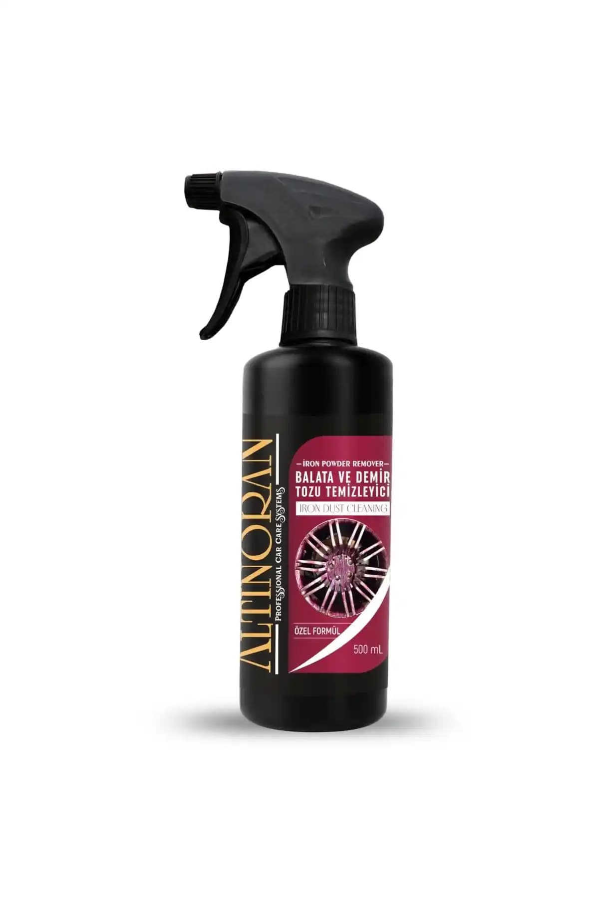 Altınoran Demir Tozu Jant Temizleyici 500 ml: nötr pH ile güvenli pas ve demir temizliği