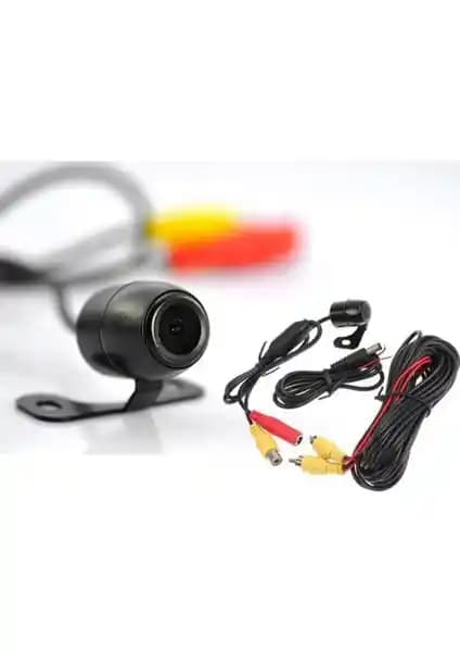Audiomax Araç Arka Görüş Geri Vites Park Kamerası: 120° Geniş Açı, IP66 Siyah