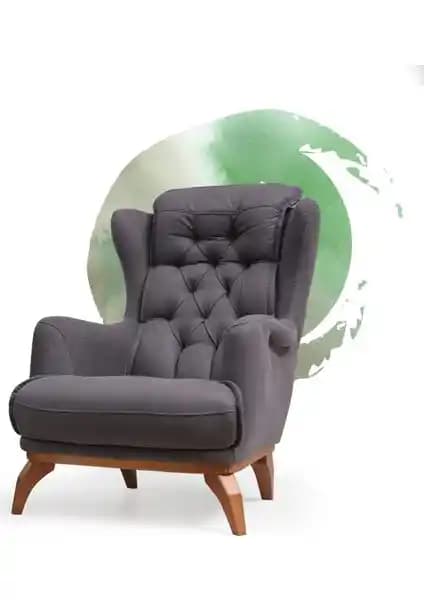 Başkent Latte Berjer: Doğal Kayın Ağacı Gövde ve Silinebilir Kumaşla Konforlu Şıklık