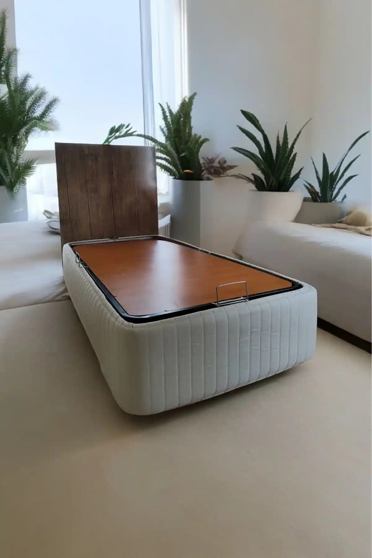 Bej Keten Sonne Baza Kenarı Kılıfı: Odalarda Modern Dekor ve Kolay Montaj