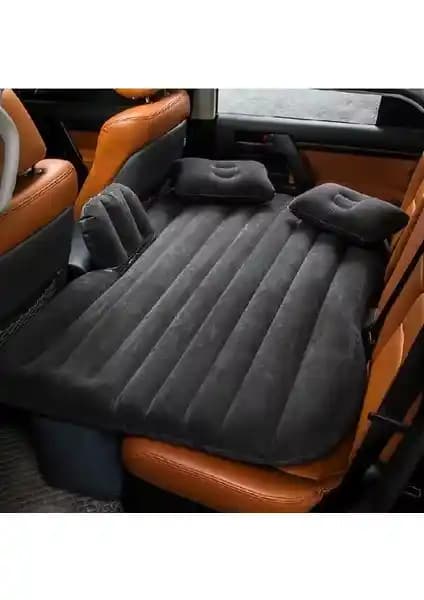 Enshall Şişme Araba ve Kamp Yatağı Seti: Pompa, Yastıklı Yatak, Taşıma Çantası ve Yama