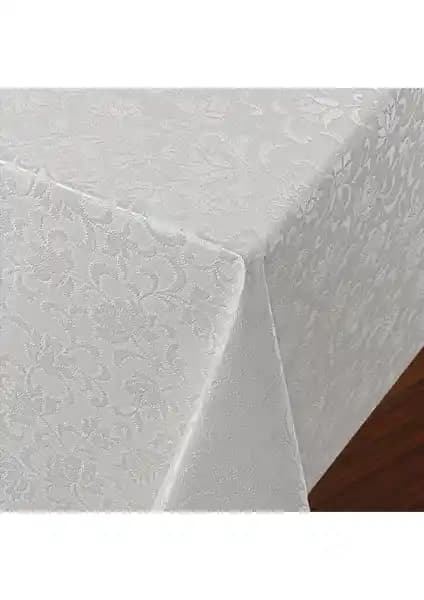 Fantastik Elyaf Astarlı PVC Masa Örtüsü: Silinebilir, Sıvı Geçirmez ve Desenli Beyaz