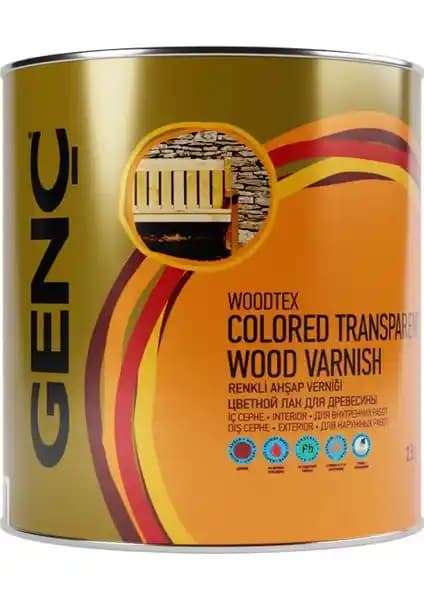 Genç Renkli Ahşap Vernik 9501 Siyah – İç-Dış Mekan İçin Şeffaf Parlak Koruyucu Kaplama