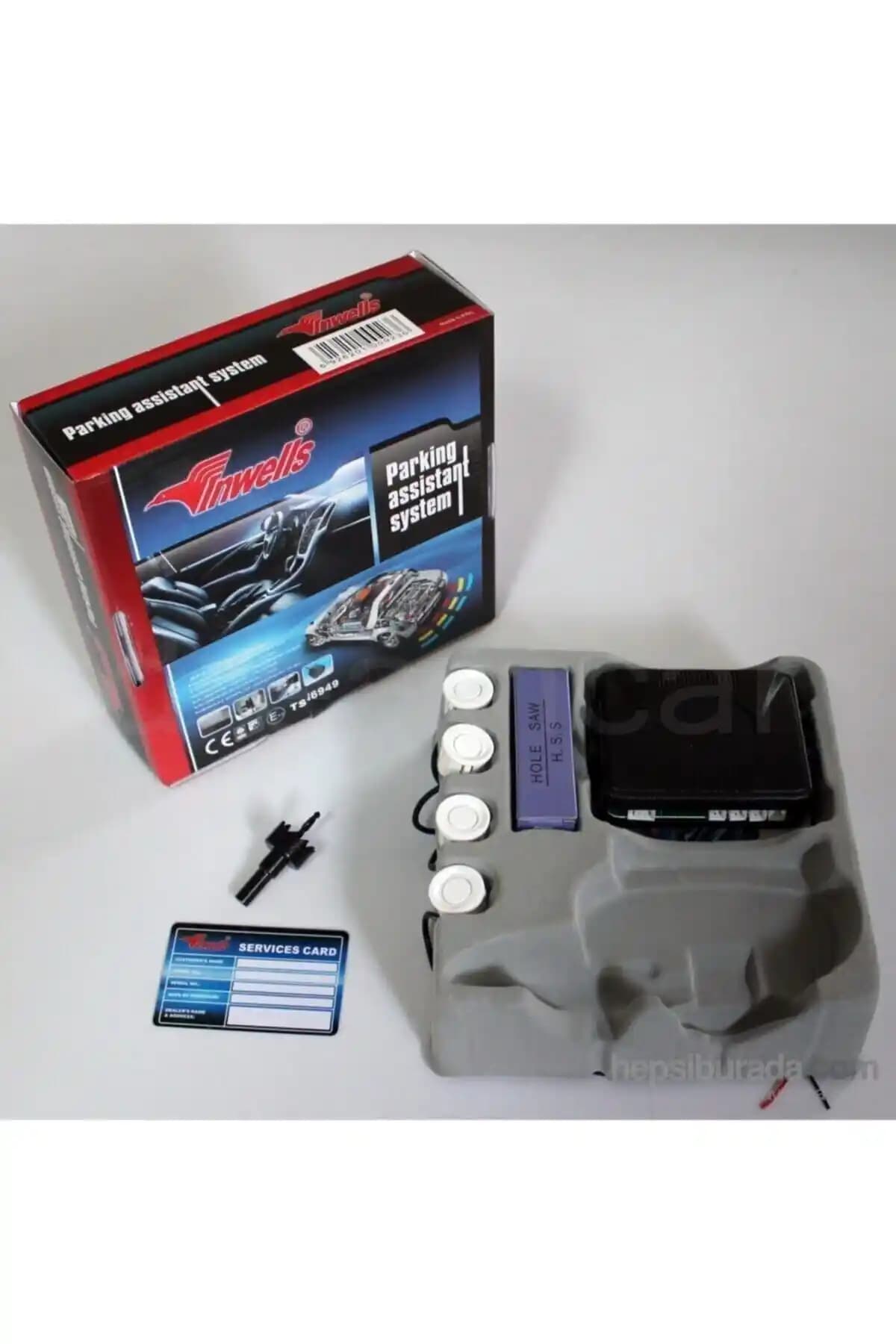 Geri parkta güvenlik ve kolay kullanım: Inwells E20 4 sensörlü sesli park sistemi