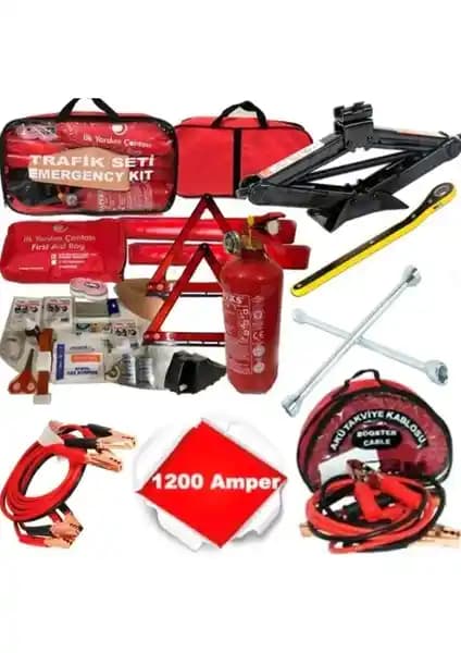 HLD Halidi Beşli Trafik Seti: Tüvtürk Uyumlu Acil Yol Yardımı İçin Beş Bileşenli Kiti