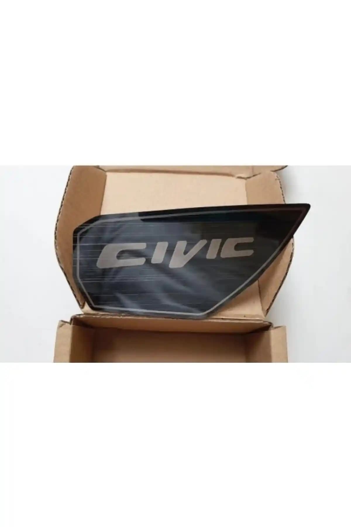 Honda Civic FC5 FK7 Uyumlu Kapı Açma Kolu Kaplama Füme/Mavi, 4 Parça Set, OEM Olmayan