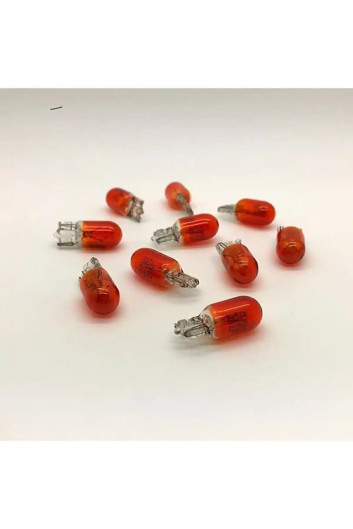 İncirOTO 12V T10-W5W Dipsiz Turuncu Ampul: Universal Park ve Gösterge Aydınlatması, 5W