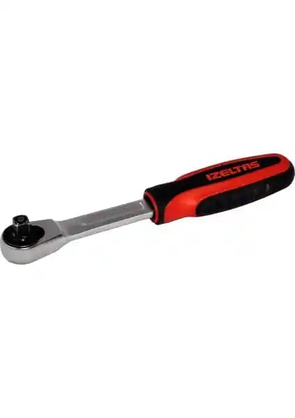 İzeltaş Plastik Saplı Cırcır Kolu, 1/4 inç Uçlu ve 140 mm Uzunlukta Dar Alanlar İçin