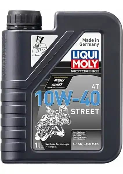 Liqui Moly 10W-40 Street 4T Sentetik Motor Yağı (1L): Motor koruması ve sürtünme azaltımı odaklı inceleme