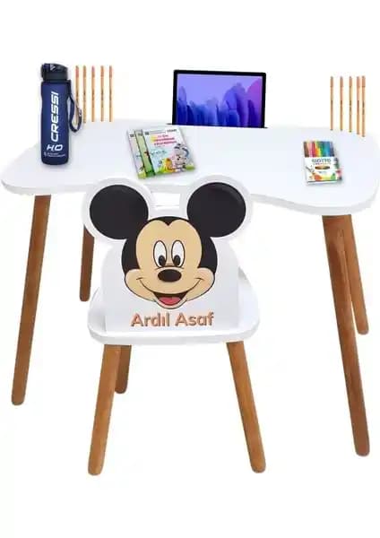 Liva Ahşap Çocuk Aktivite Masa ve Sandalye Takımı: Montessori Odaklı 4-12 Yaş