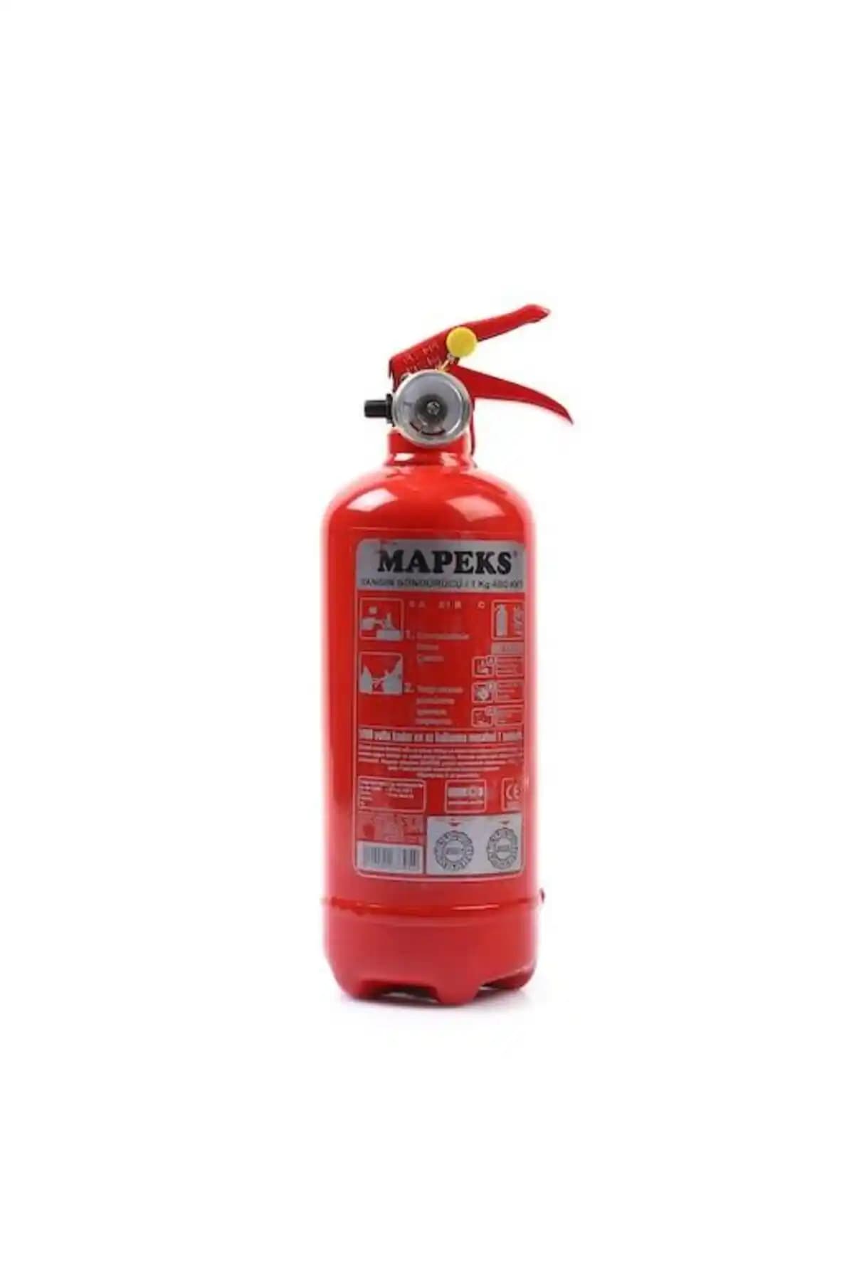 Mapeks 1kg Yangın Tüpü: Türkiye Menşei, Barkodlu ve Taşınabilir Yangın Söndürücü
