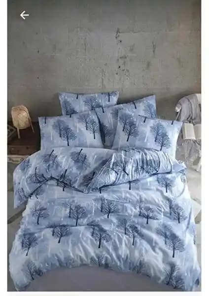 Mert Collection Çarşı Tek Kişilik Yorgan Kılıfı ve Yastık Kılıfı Desenli Ranforce Seti