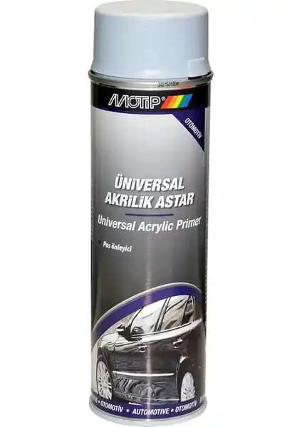 Motip Akrilik Astar Gri Sprey 500 ml: Yüzey Hazırlığında Hızlı Kuruma ve Yüksek Kapatıcılık