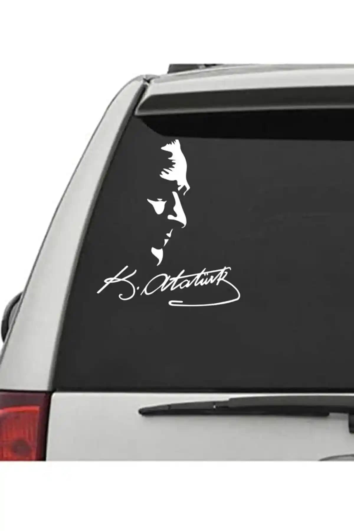 Mustafa Kemal Atatürk Temalı Beyaz 23x20 cm Etiket Kendinden Yapışkanlı Özellikler