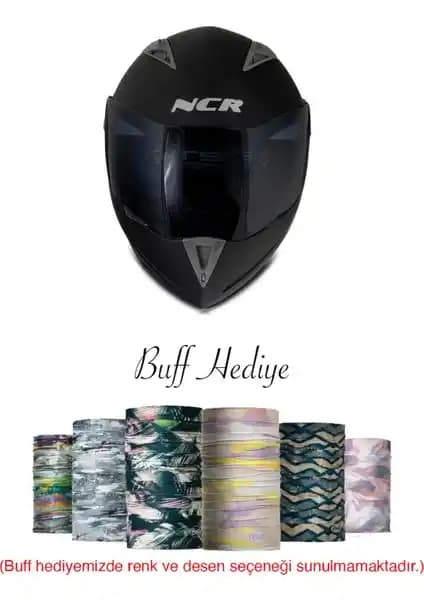 NCR Çene Açılır Kask Mat Siyah: ECE Sertifikalı Güvenlik, Konfor ve Şıklık İçeren Model