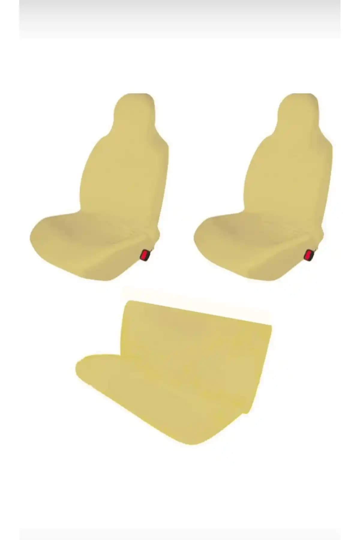 Öziron Penye Oto Koltuk Kılıfı Bej: Evrensel 4 Parça Seti, Esnek ve Yıkanabilir