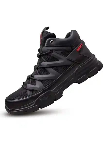Safety Çelik Burunlu İş Ayakkabısı: Nefes Alabilir Üst, Kaymaz Taban ve Delinme Direnci