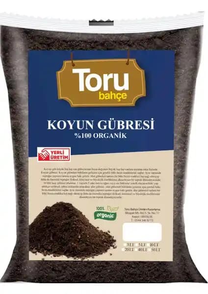 Toru Bahçe Koyun Gübresi 20 Litre: Organik Toprak ve Bitki Besin İçin Uygulama