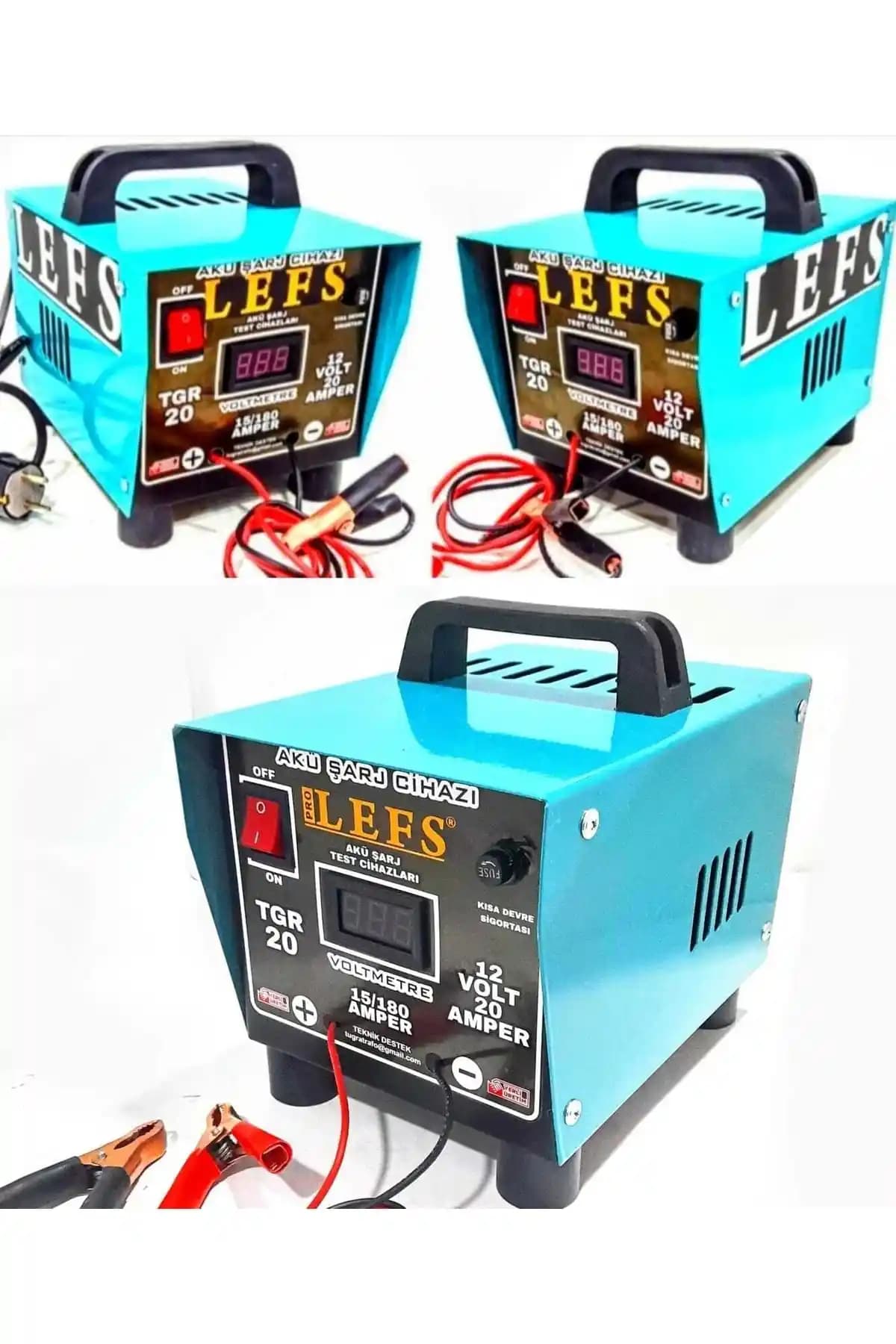 Tuğra Akü Şarj Cihazı: 12V, 20A Dijital Göstergeli ve 200A Çoklu Şarj Özelliği