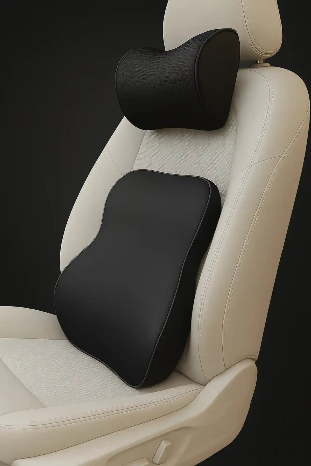 Visco Boyun ve Sırt Bel Desteği Yastığı ile Uzun Yolculuklarda Omurga İçin Konfor Sağlar