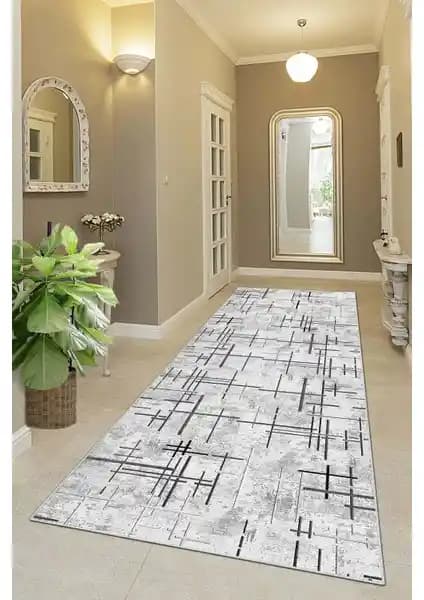 West Home Makinede Yıkanabilir Kaymaz Tabanlı Leke Tutmaz Modern Halı Yolluk Özellikleri