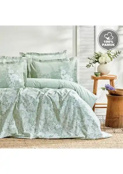 Yataş Andressa Adaçayı Ranforce Nevresim Seti Çift Kişilik: Şık, Nefes Alabilir Konforlu