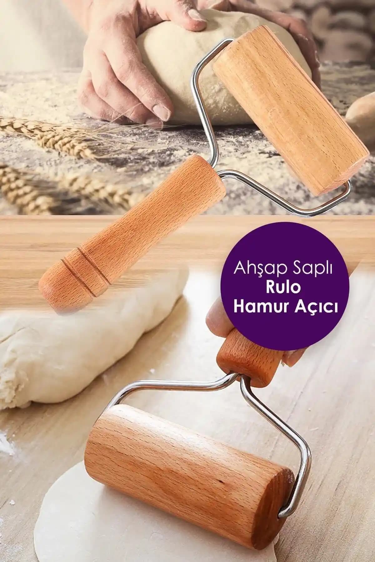 Anadolu Saray Çarşısı Pratik Ahşap Saplı Rulo Hamur Açıcı Merdane Özellikleri ve Kullanım Avantajları