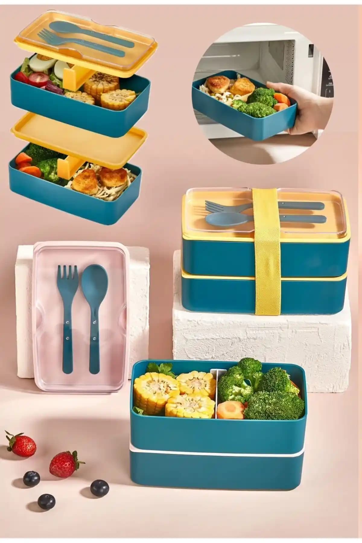 Bayev 2 Katlı Beslenme Kabı Gelişmiş Yapı ve Pratik Kullanım İmkanıyla