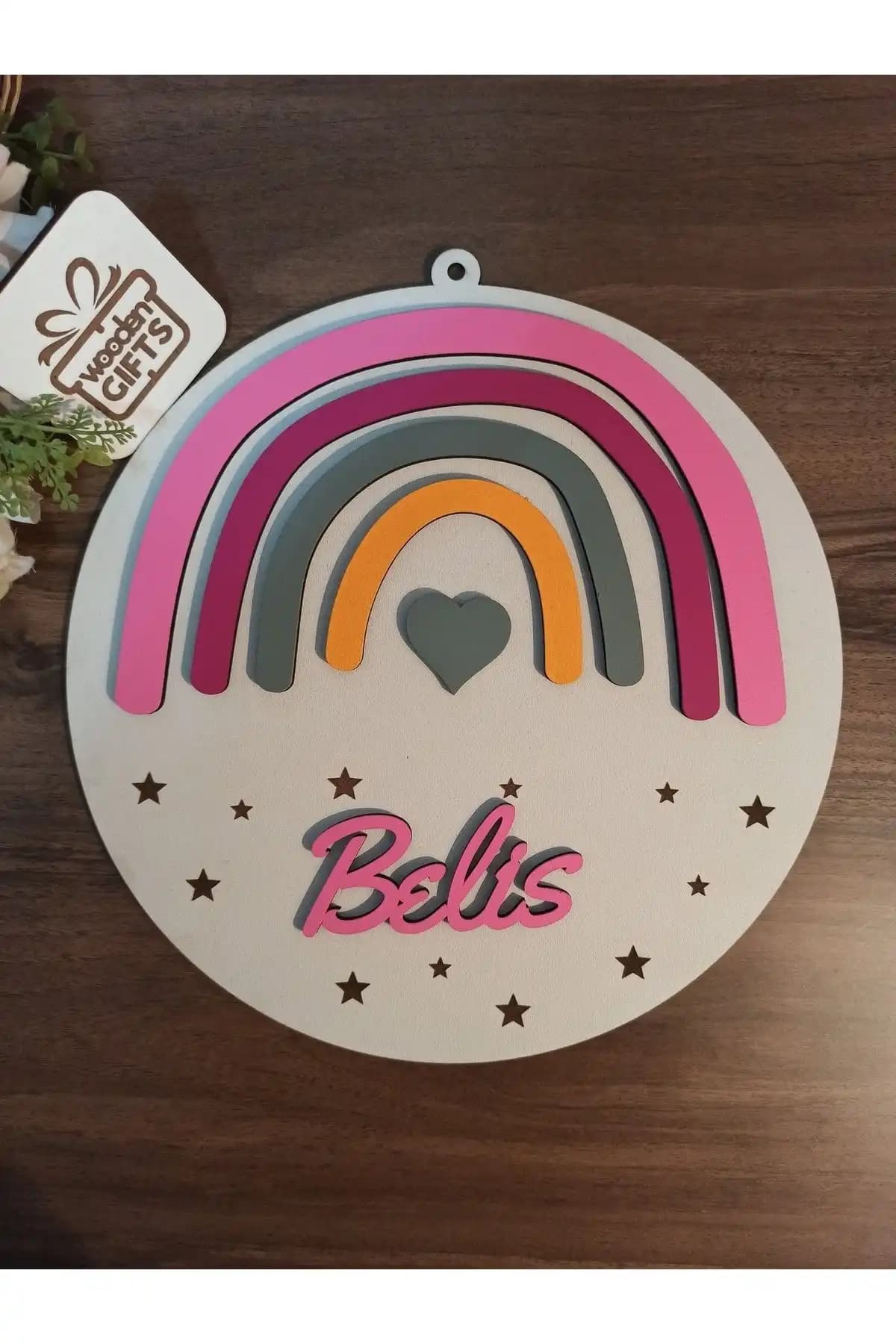 Çocuk ve Bebek Odası Dekorasyonu İçin Dayanıklı Ahşap İsimli Panolar