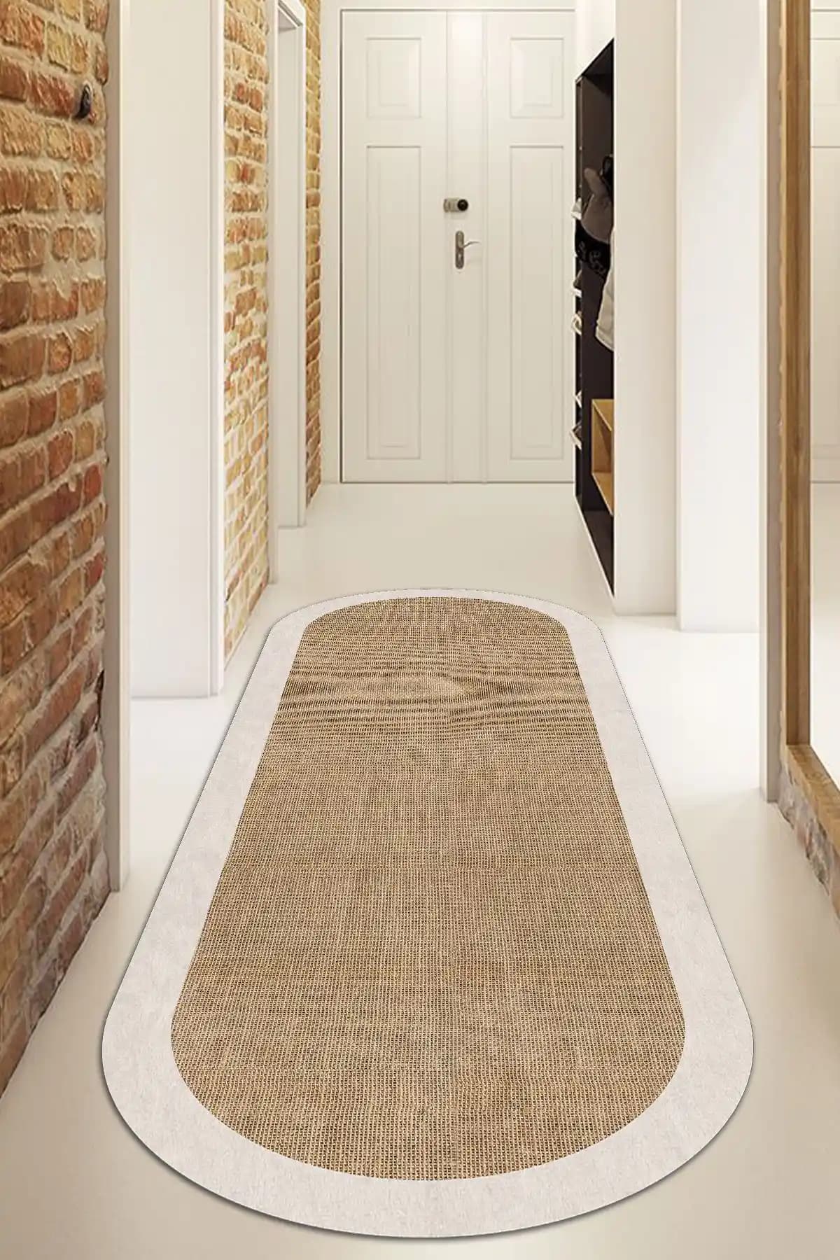 Decomia Home Yıkanabilir Bej Salon Halısı Modern Tasarım ve Dayanıklılık İçin Uygun