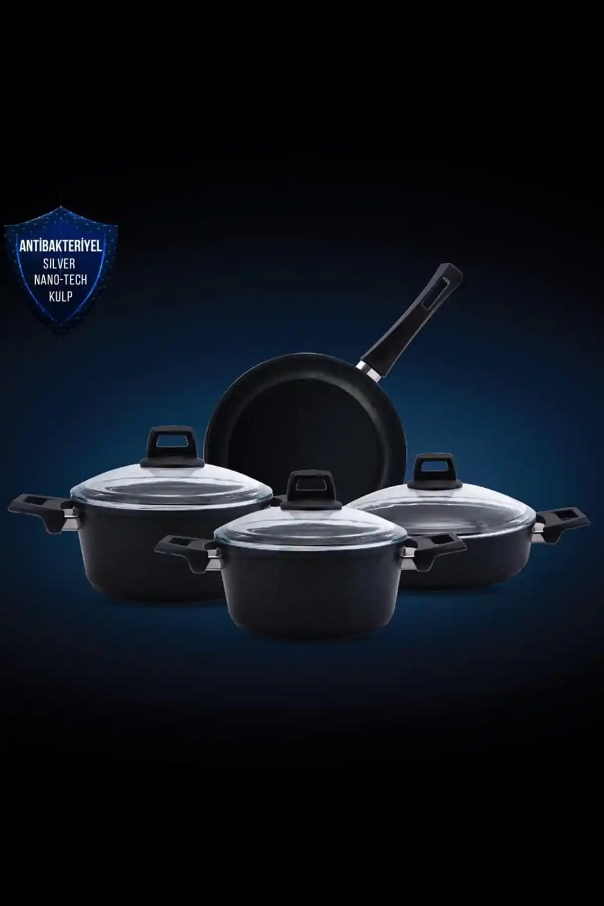 Karaca Bio Diamond Power Antibakteriyel Tencere Seti Yüksek Kalite ve Güvenle Mutfaklar İçin
