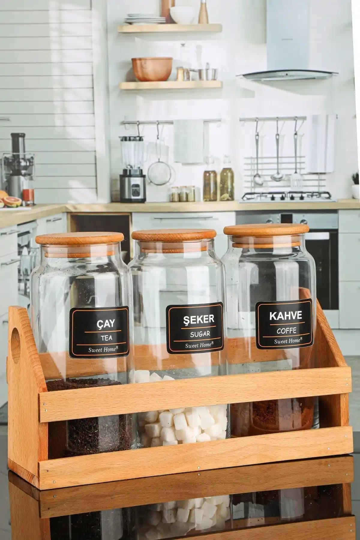 Karçiçeği Home Üçlü Kavanoz Seti ile Mutfaklarınızı Şık ve Pratik Hale Getirin