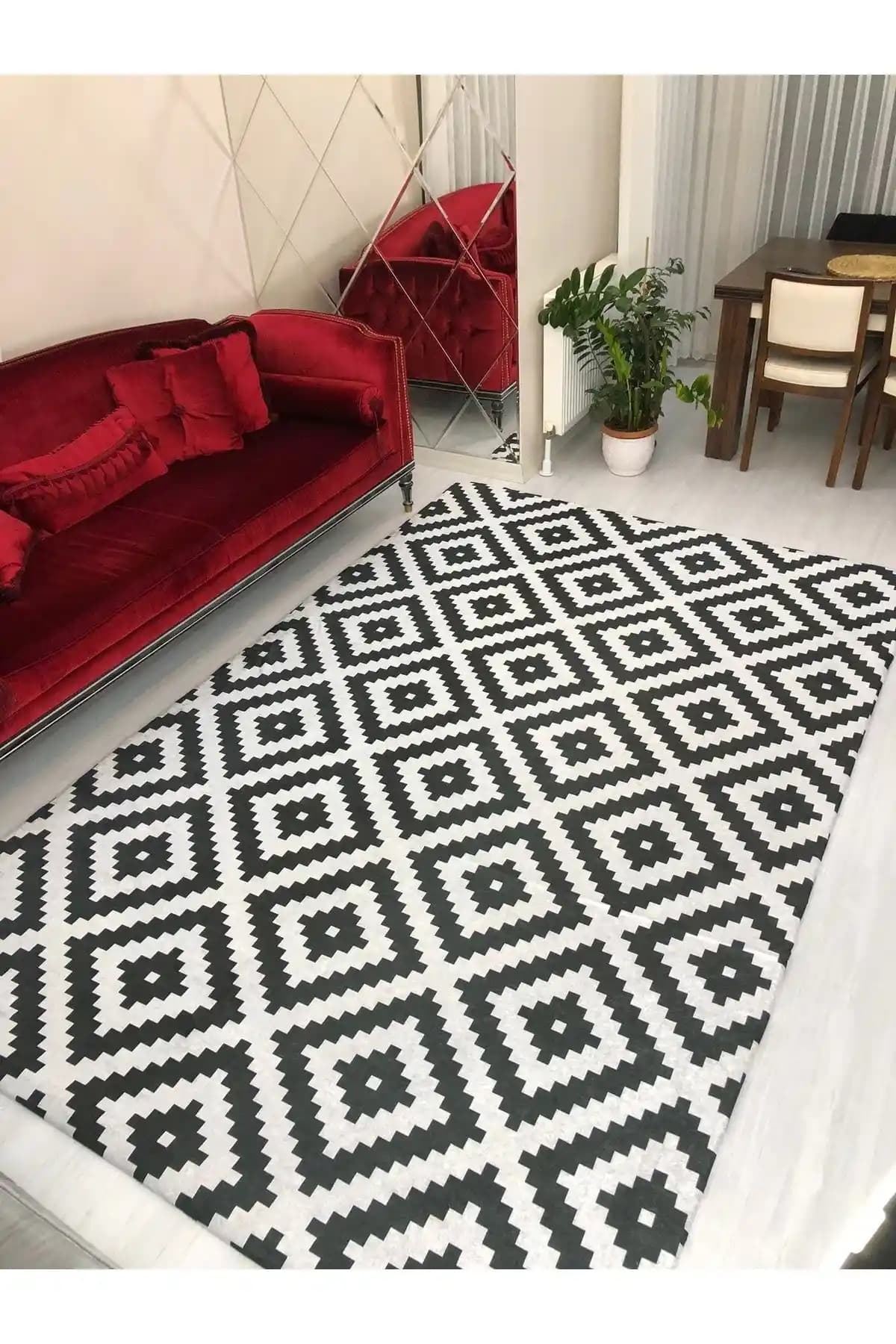 MEKA TEKSTİL Kadife Lastikli Halı Örtüsü: Modern ve Koruyucu Tasarım