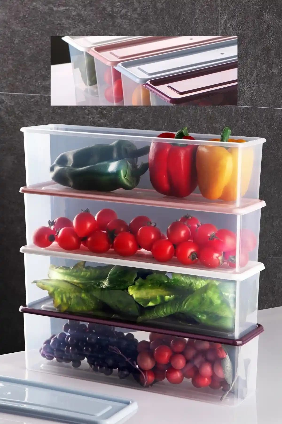 Nandy Home 4'lü Saklama Kabı Seti Sağlıklı ve Şık Mutfak Düzeni İçin Ideal Çözüm