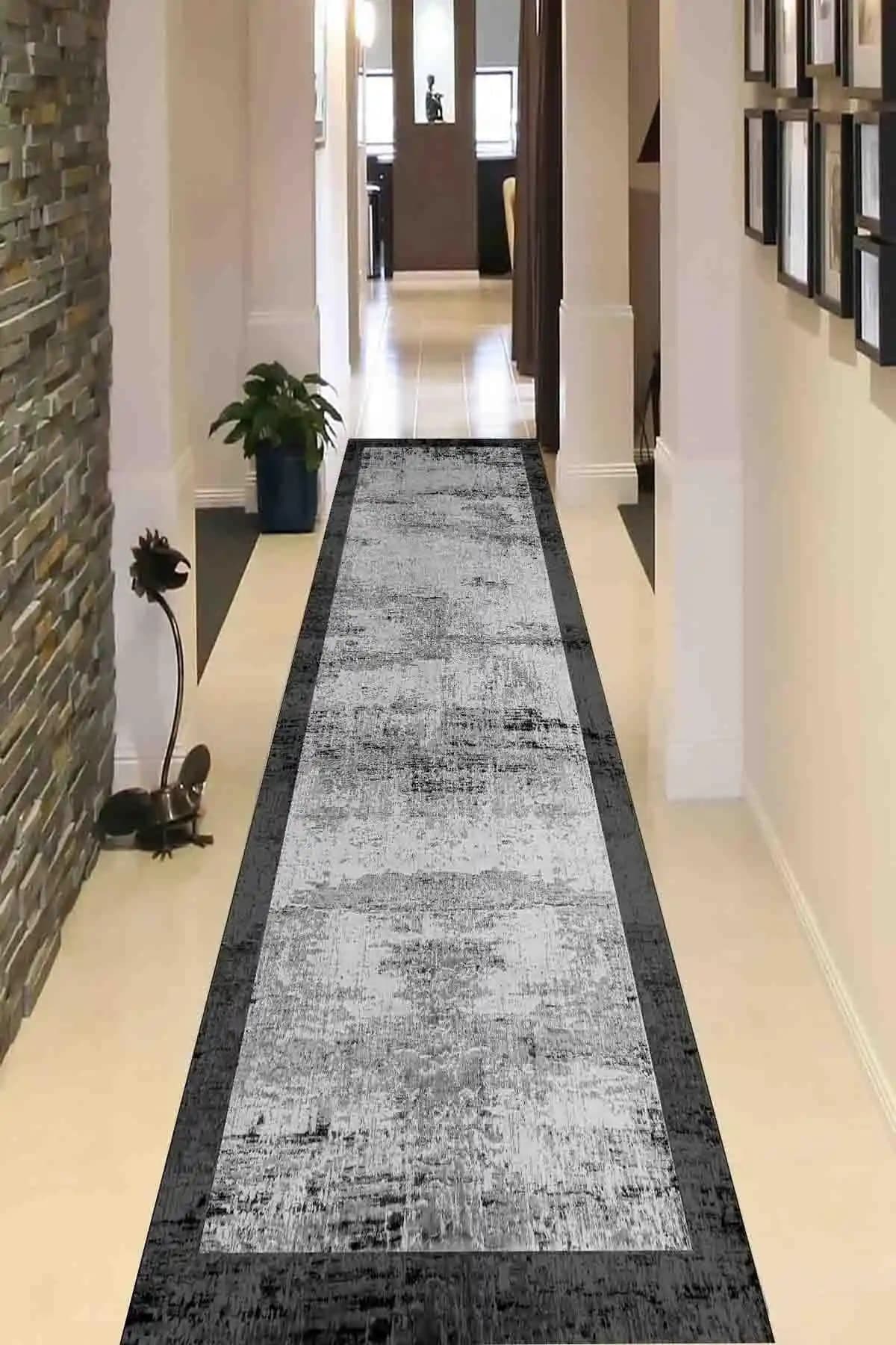 SUNTEKS HOME Dijital Baskı Kaymaz Taban Füme Sonsuz Desen Yolluk Halı