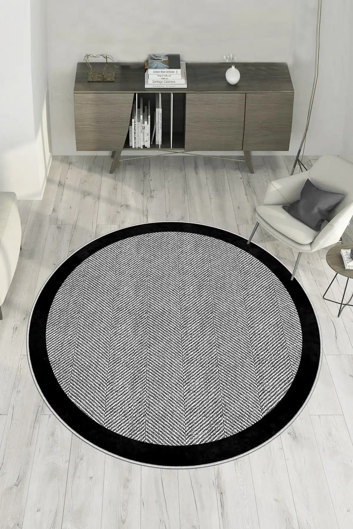 West Home Dijital Baskı Kaymaz Tabanlı Yıkanabilir Modern Salon ve Mutfak Halısı