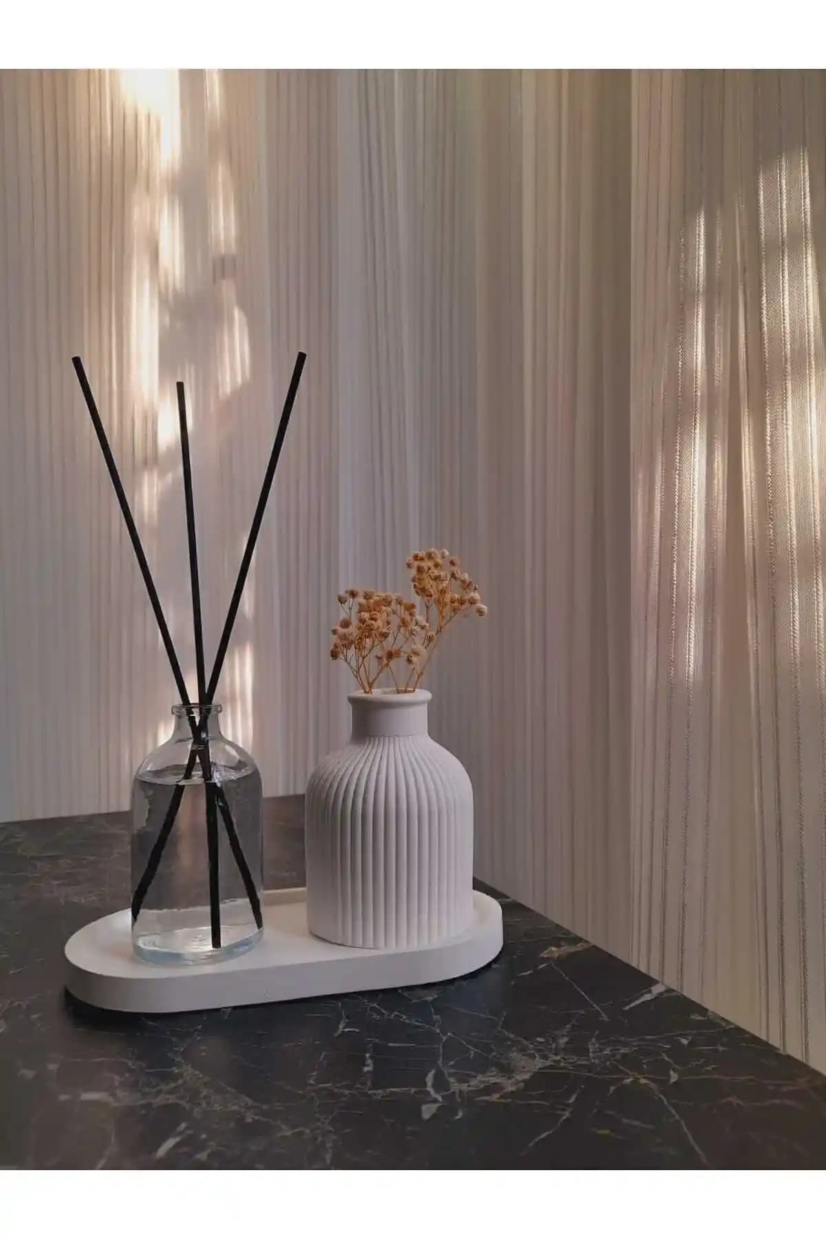 DNZ Dekoratif Mini Pampas Kuru Çiçek Vazosu ve Oda Kokusu Seti Ürün İncelemesi