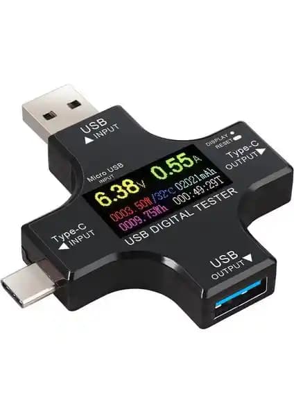 Anunnaki USB 3.0 Type-C Dijital Volt-Ampermetre ile Güç ve Performans Analizi